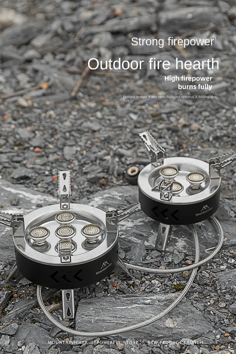 MOUNTAINHIKER Tourist Burner Gas Stove Cookware Portable Furnace Picnic Barbecue Tourism Supplies Outdoor Camping Recreation