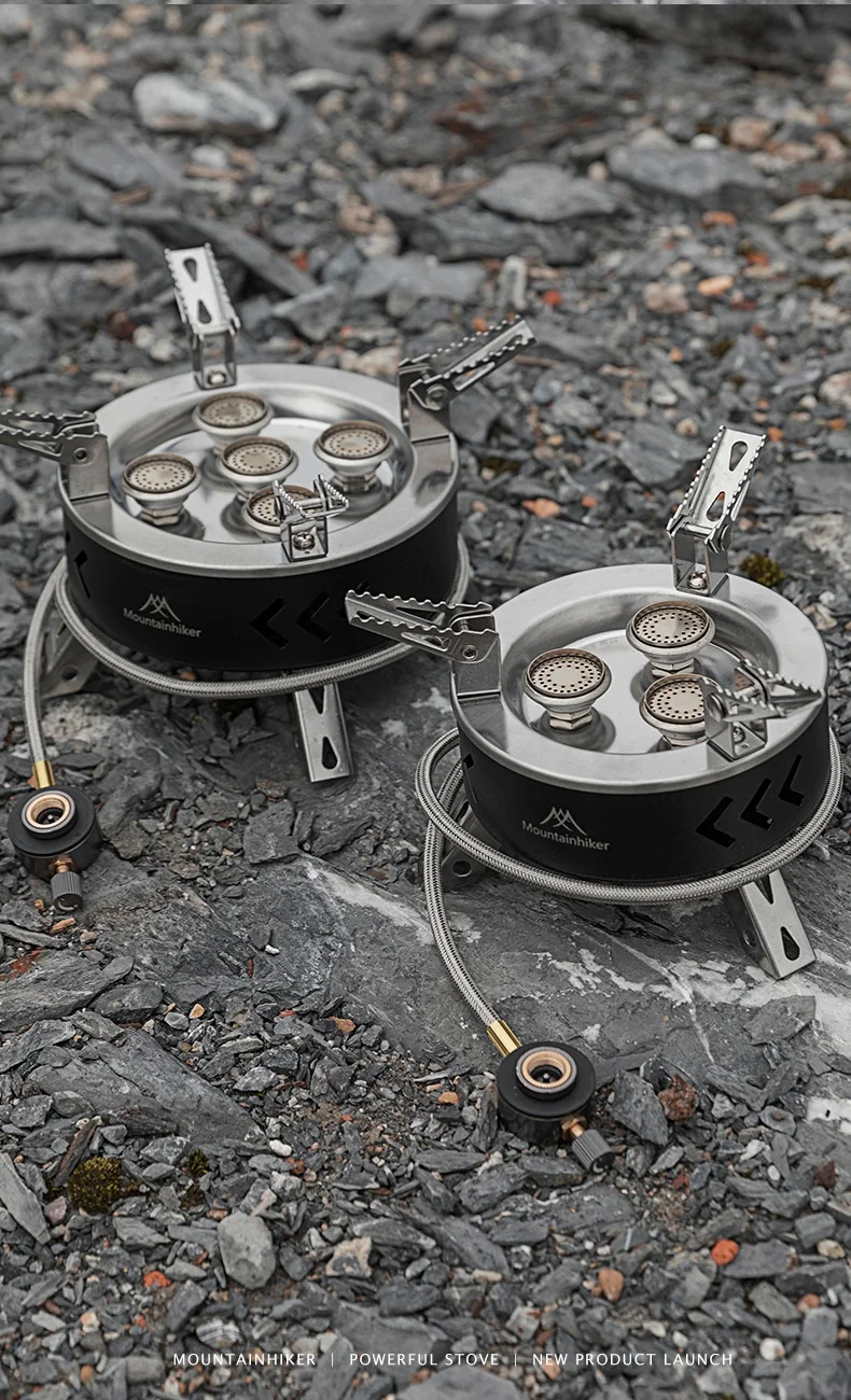 MOUNTAINHIKER Tourist Burner Gas Stove Cookware Portable Furnace Picnic Barbecue Tourism Supplies Outdoor Camping Recreation