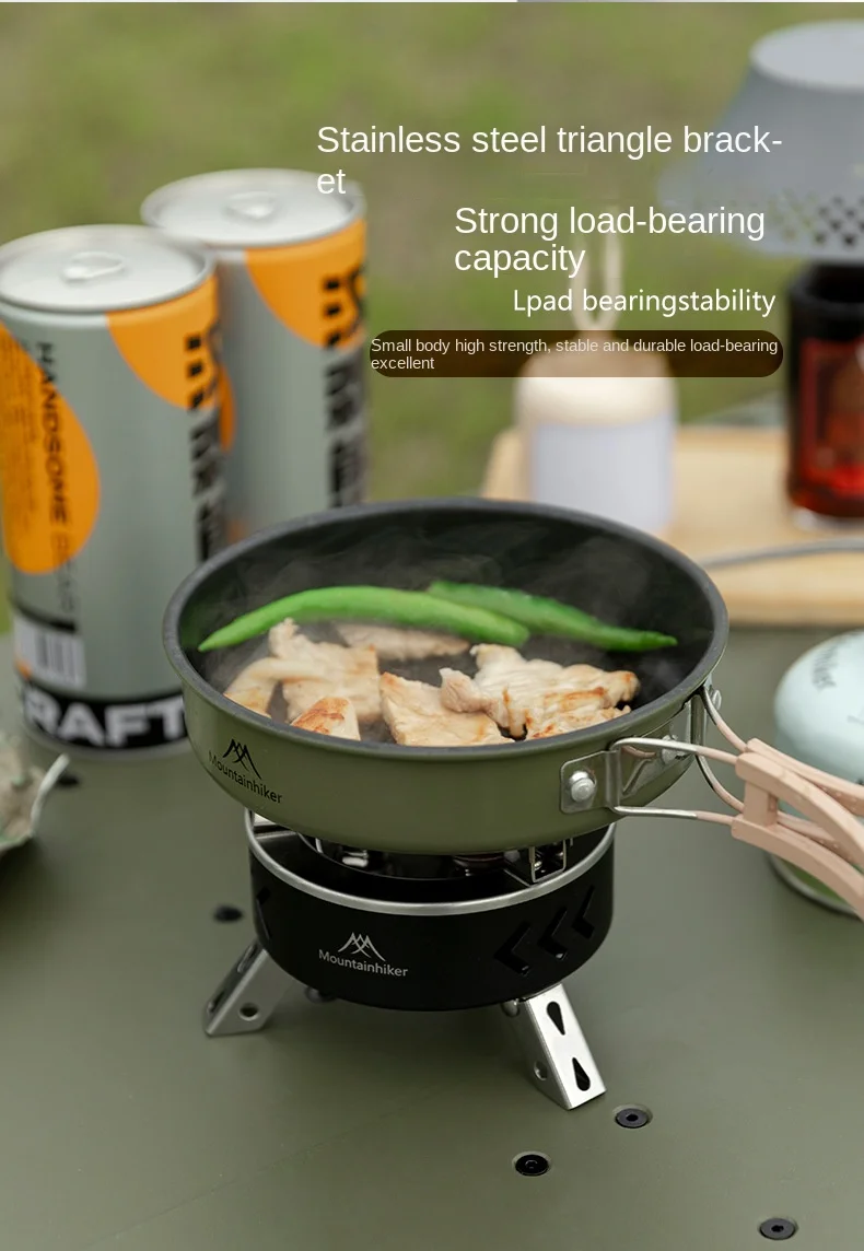MOUNTAINHIKER Tourist Burner Gas Stove Cookware Portable Furnace Picnic Barbecue Tourism Supplies Outdoor Camping Recreation