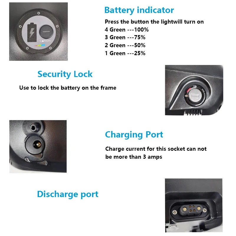 21700 Ebike Battery High Capacity 72V 60V 52V 48V 36V 40Ah 30Ah 20Ah Downtube Pack for Electric Bike Scooter 500W-3000W Motor