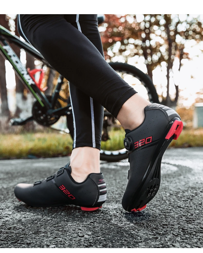 Professional Mountain Bike Lock Shoes Men MTB Racing Competition Self-Locking Speed Bicycle Shoes Women Spd Cleats Bicycle Shoes