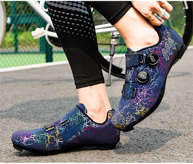 Professional Mountain Bike Lock Shoes Men MTB Racing Competition Self-Locking Speed Bicycle Shoes Women Spd Cleats Bicycle Shoes
