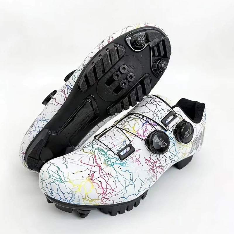 Professional Mountain Bike Lock Shoes Men MTB Racing Competition Self-Locking Speed Bicycle Shoes Women Spd Cleats Bicycle Shoes