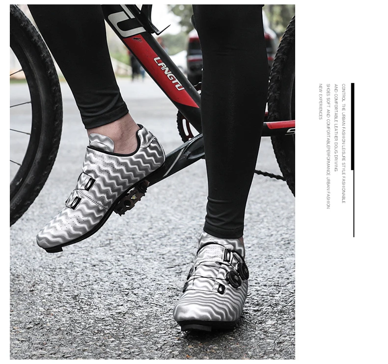 Professional Mountain Bike Lock Shoes Men MTB Racing Competition Self-Locking Speed Bicycle Shoes Women Spd Cleats Bicycle Shoes