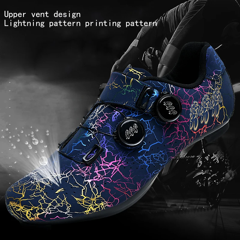 Professional Mountain Bike Lock Shoes Men MTB Racing Competition Self-Locking Speed Bicycle Shoes Women Spd Cleats Bicycle Shoes