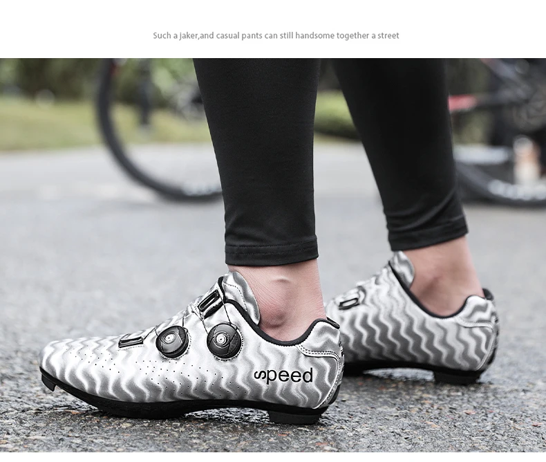 Professional Mountain Bike Lock Shoes Men MTB Racing Competition Self-Locking Speed Bicycle Shoes Women Spd Cleats Bicycle Shoes