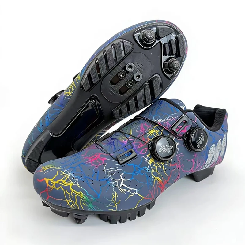 Professional Mountain Bike Lock Shoes Men MTB Racing Competition Self-Locking Speed Bicycle Shoes Women Spd Cleats Bicycle Shoes