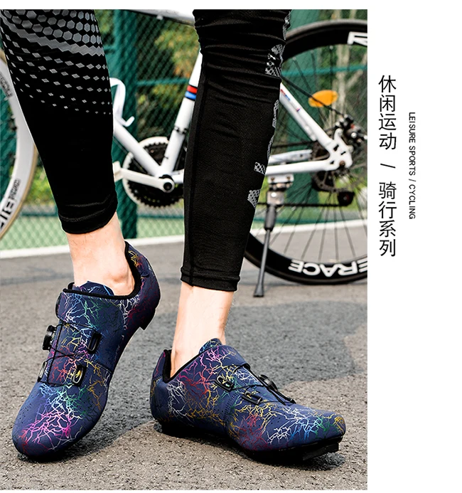 Professional Mountain Bike Lock Shoes Men MTB Racing Competition Self-Locking Speed Bicycle Shoes Women Spd Cleats Bicycle Shoes