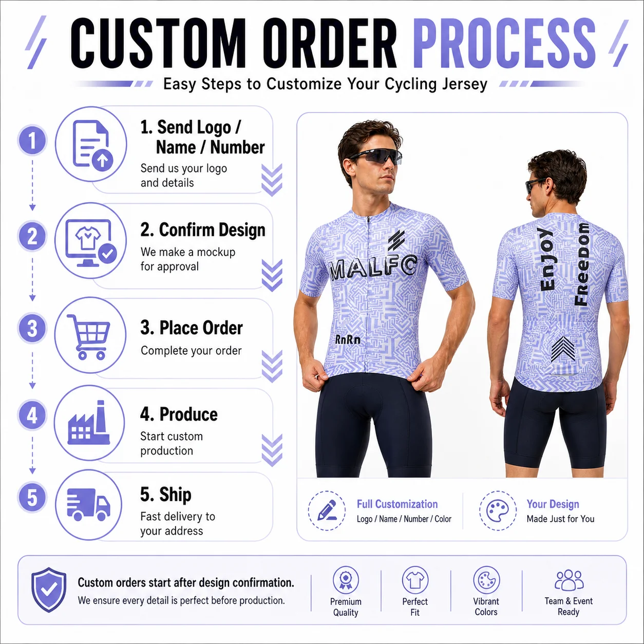 Custom Cycling Jersey Men Women Personalized Bike Shirt Team Bicycle Clothing Road Cycling Top with Logo N