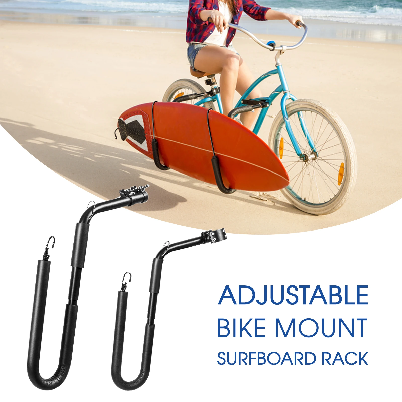 CZ IN Stock Surfboard Bicycle Surfboard Rack Bike Surfing Board Carrier Surfboard Holder Mount Bracket New Side Kiteboard Holder