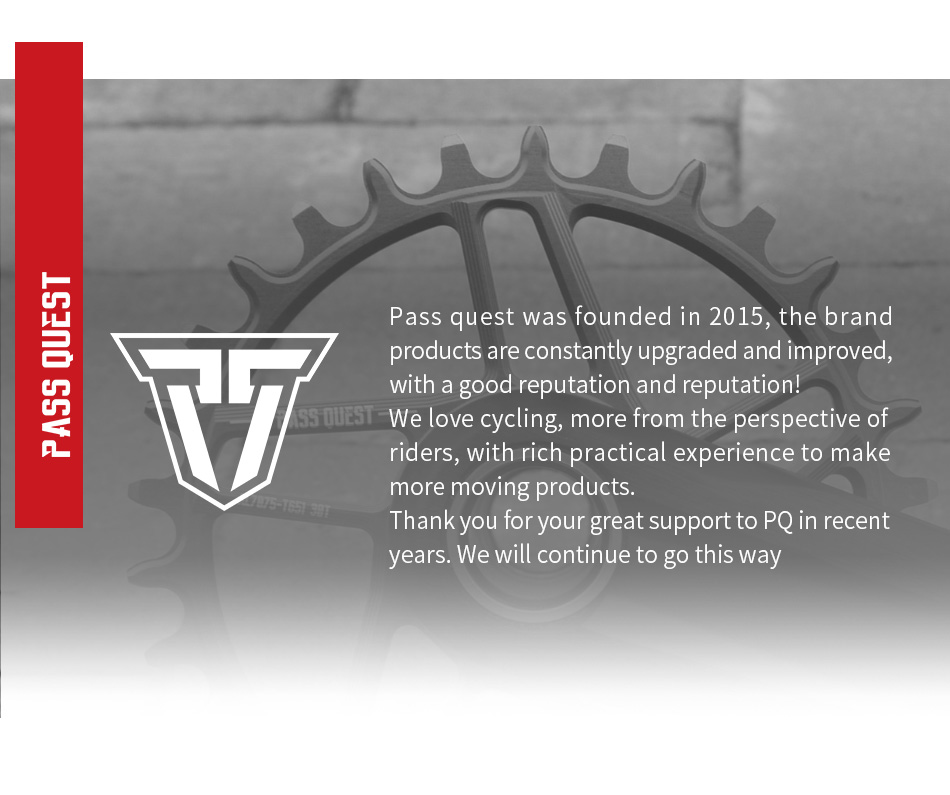 PASS QUEST F110BCD Round Road Bike Narrow and Wide Sprocket 36T-52T Suitable for FSA Gossamer Sprocket Bicycle Parts