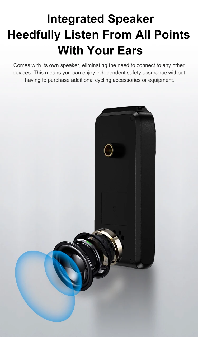 Jradar W100 Bicycle Rearview Radar Cycling Radar Tail Light Brake Sensing Lamp Saddle Seatpost Ebike Waterproof Bike Taillight
