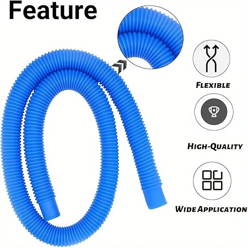 5M Pool Pump Hose for Above Ground Pools, 1.25" Diameter Pool Filter Hose Accessory ,Swimming Pool Vacuum Cleaner Hose