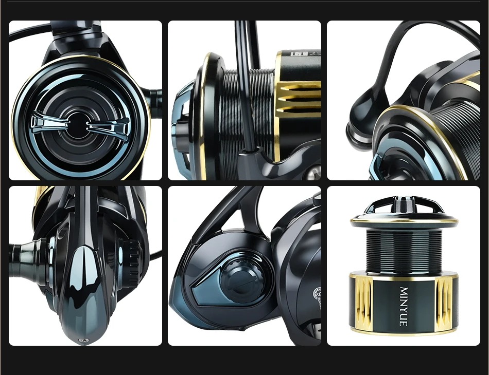 MEREDITH Metal Fishing Reel 9+1BB Bearings 7kg Max Drag Waterproof and Corrosion Resistant for Both Fresh and Seawater