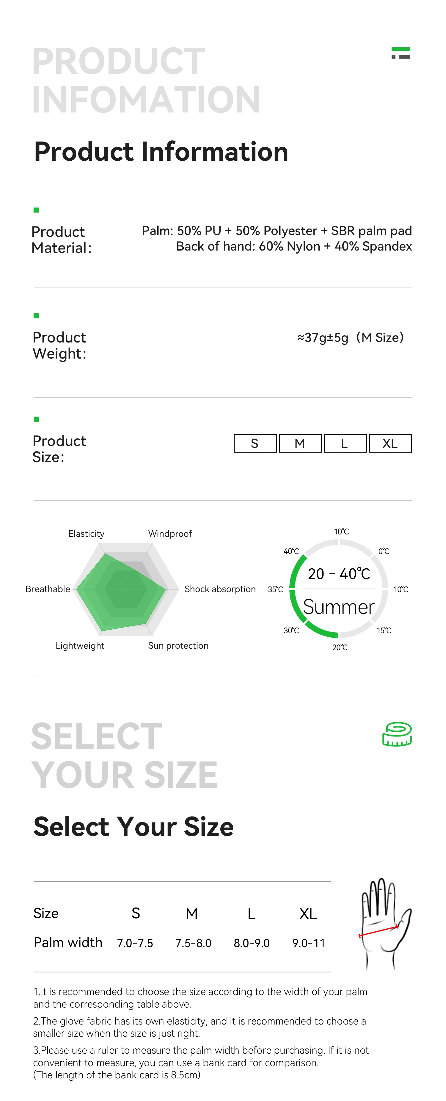 ROCKBROS ROAD TO SKY Cycling Gloves Full Finger Summer Breathable Bicycle Gloves Touch Screen Padded Sun protection Bike Gloves