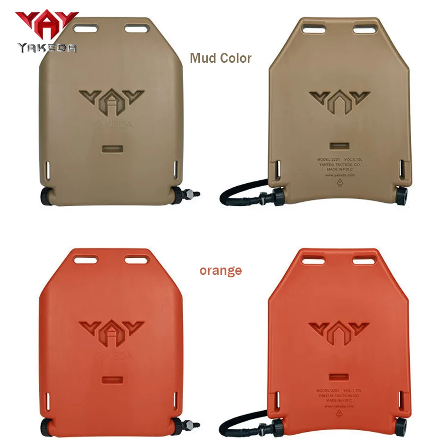 YAKEDA Hunting Vest Insert Plate Water Bag Comes with Drinking Hose+Bite Valve Connector Hard Shell Comes with Badge