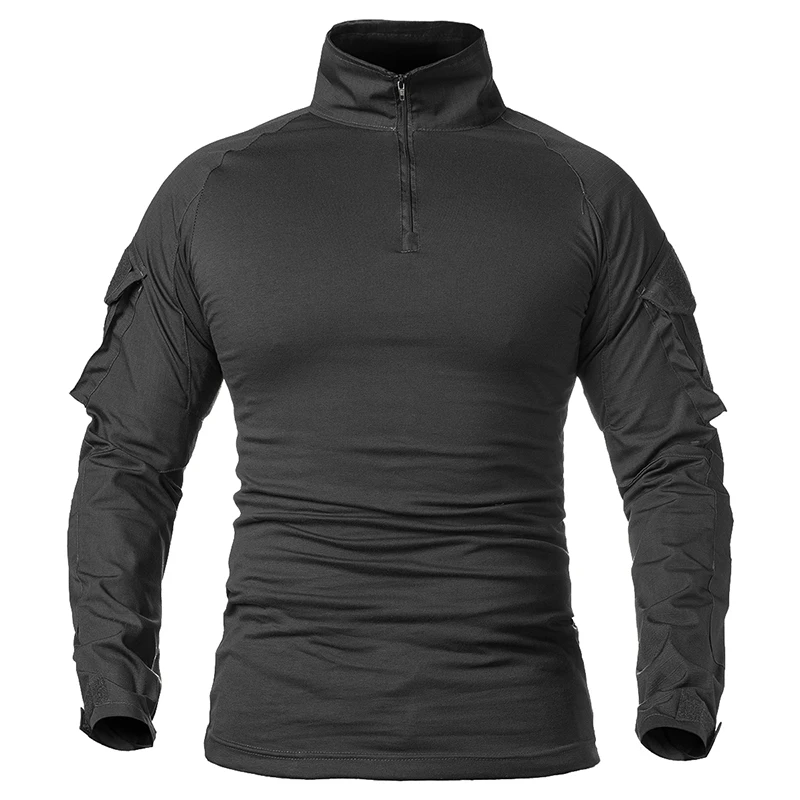 Men's Outdoor Tactical Shirts Hiking Military T-Shirts Army CP Camo Hunting Clothes Climbing Shirt Camping Tops Wear-resisting
