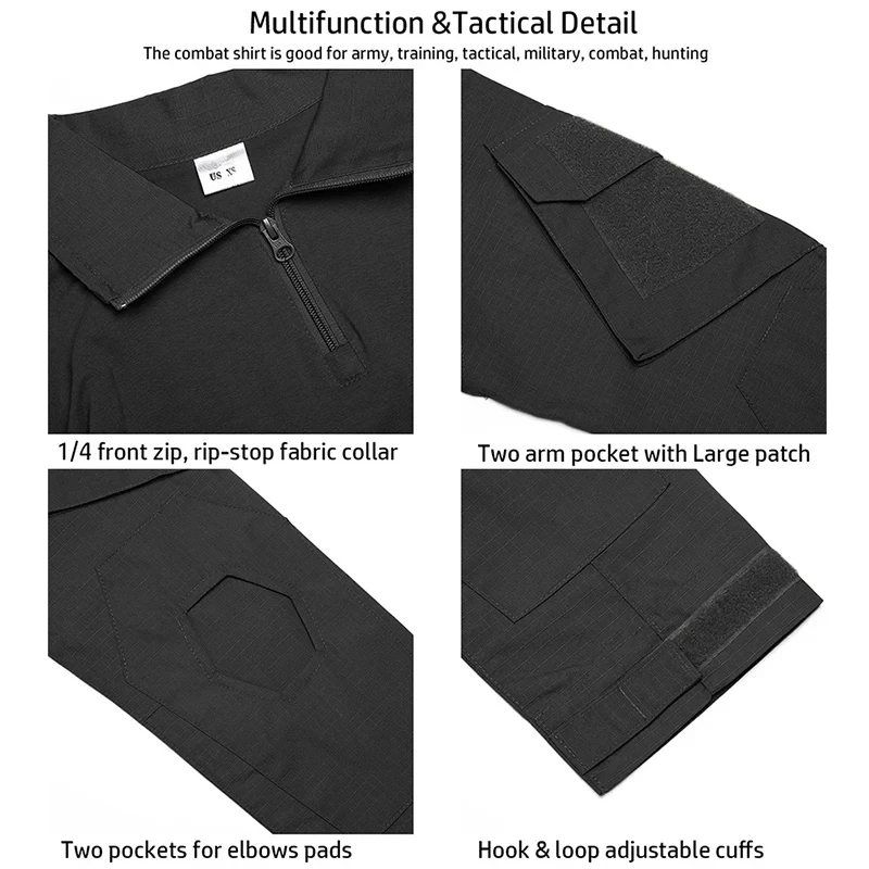 Men's Outdoor Tactical Shirts Hiking Military T-Shirts Army CP Camo Hunting Clothes Climbing Shirt Camping Tops Wear-resisting