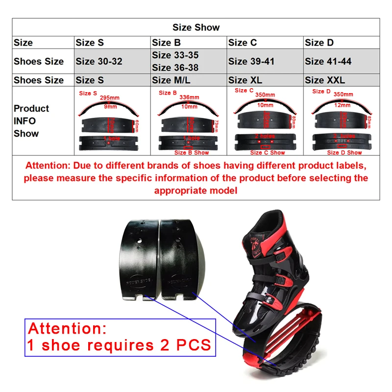 Original 2pcs Black White Fitness Jumping Shoes Bow, Kangaroo Fitness Jumping Shoes Arch Plates, Kangaroo Jumping Shoes Parts