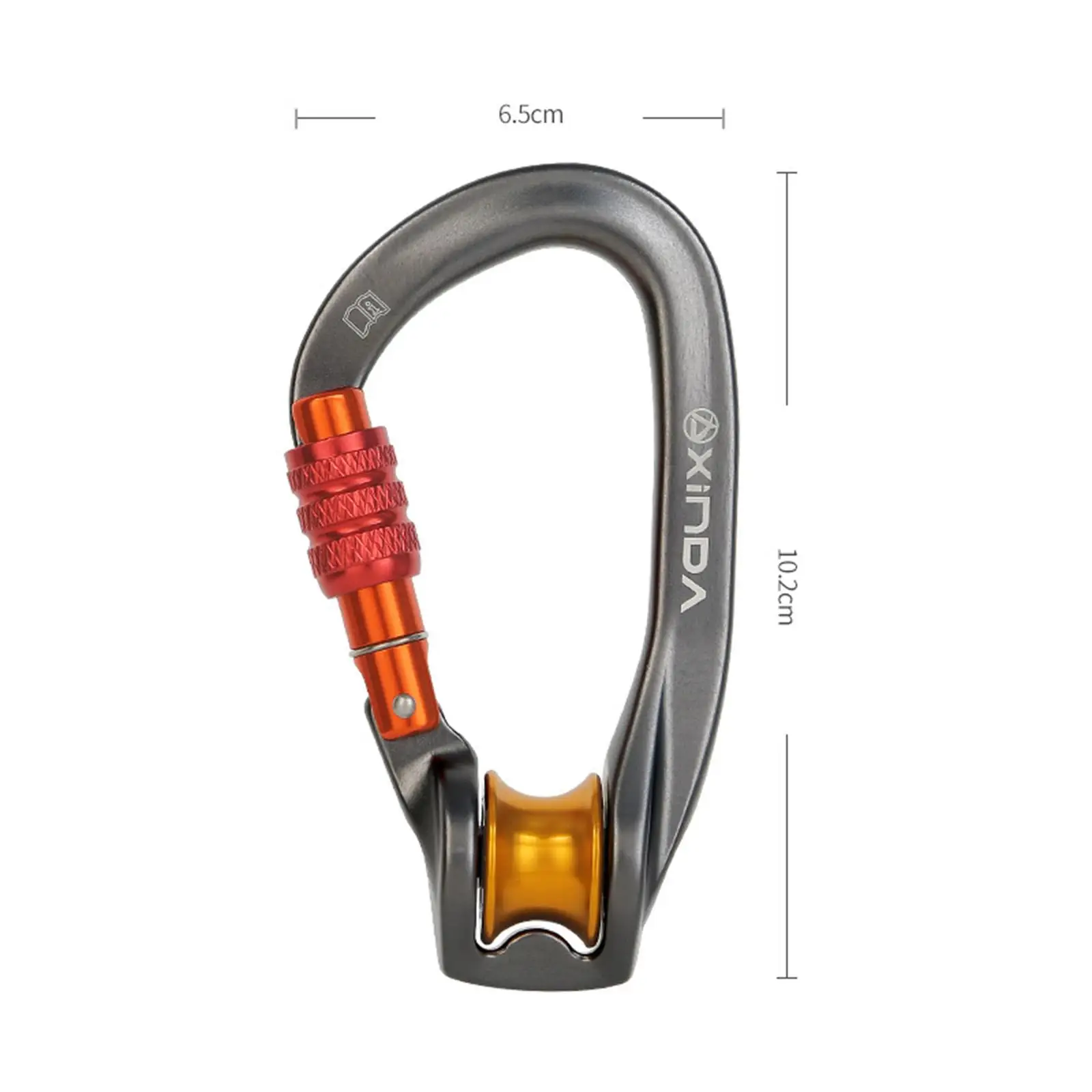 Locking Carabiner Mountaineering Equipment D-Ring Climbing Accessories Pulley Hook Bearing Karabiner Buckle Camping Lock