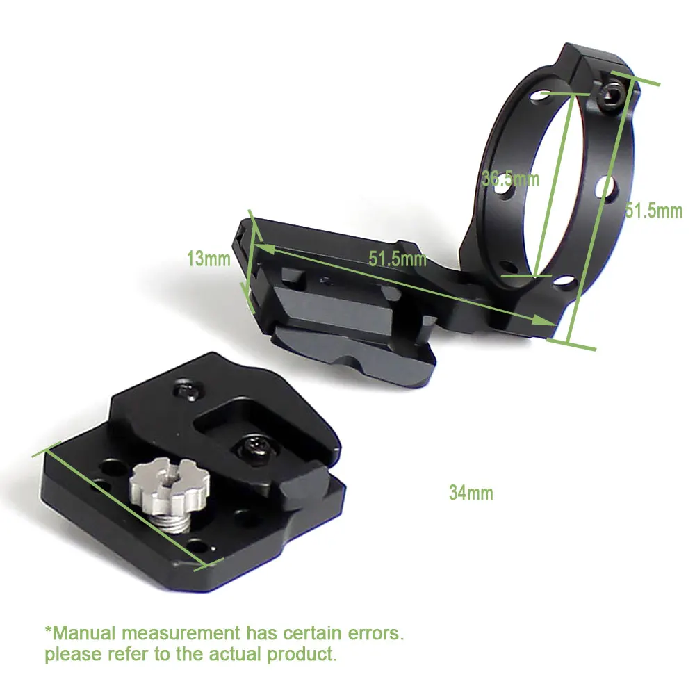 SOTAC Tactical New Universal RQE Dual Bridges NVG Mount PVS-14 Night Vision Bridge Mount Dovetail Conversion Adapter Tacti