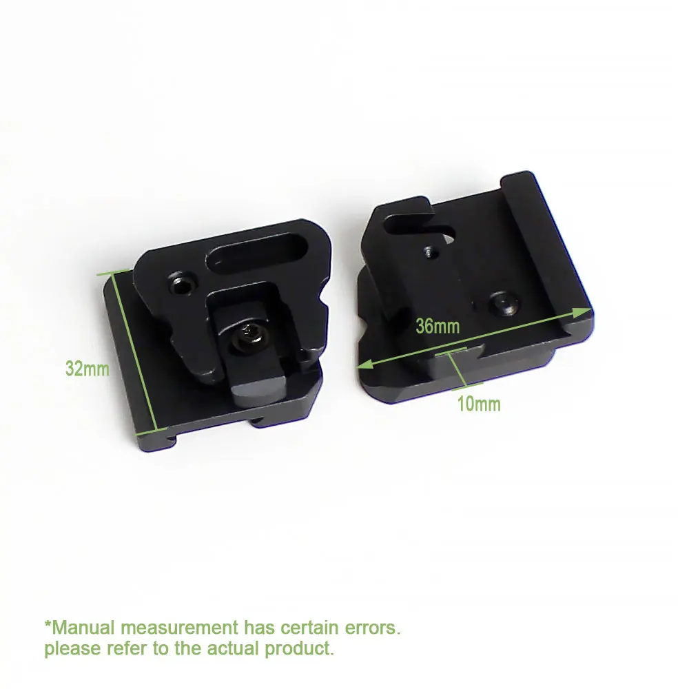 SOTAC Tactical New Universal RQE Dual Bridges NVG Mount PVS-14 Night Vision Bridge Mount Dovetail Conversion Adapter Tacti