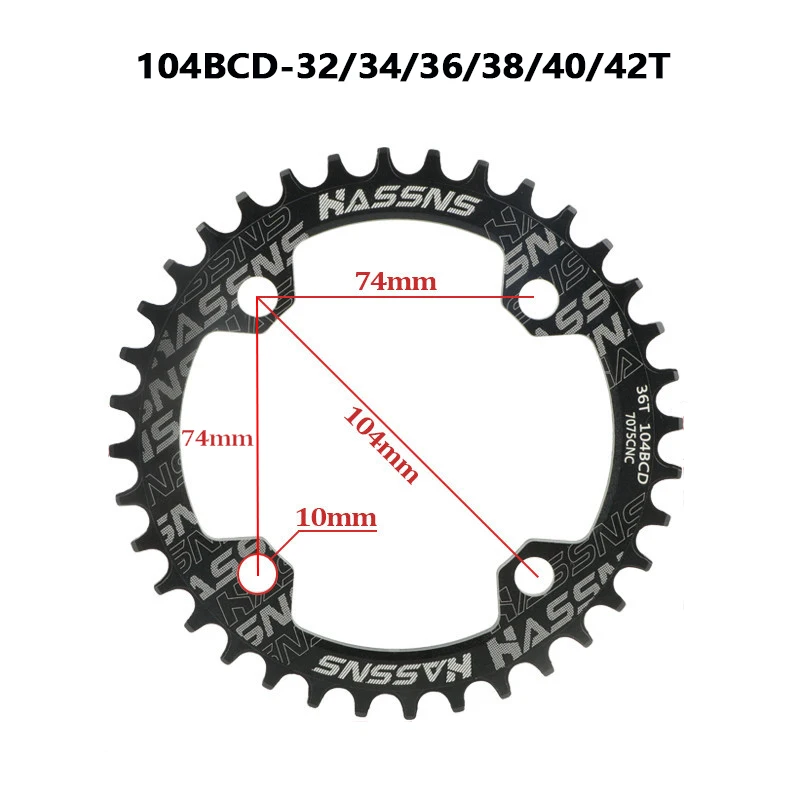 Mountain Bike Crankset 1x8/9/10/11/12Speed 170/175mm 32/34/36/38/40/42T Hollow Four Nails Chainring With Bottom Bracket BB68BB52
