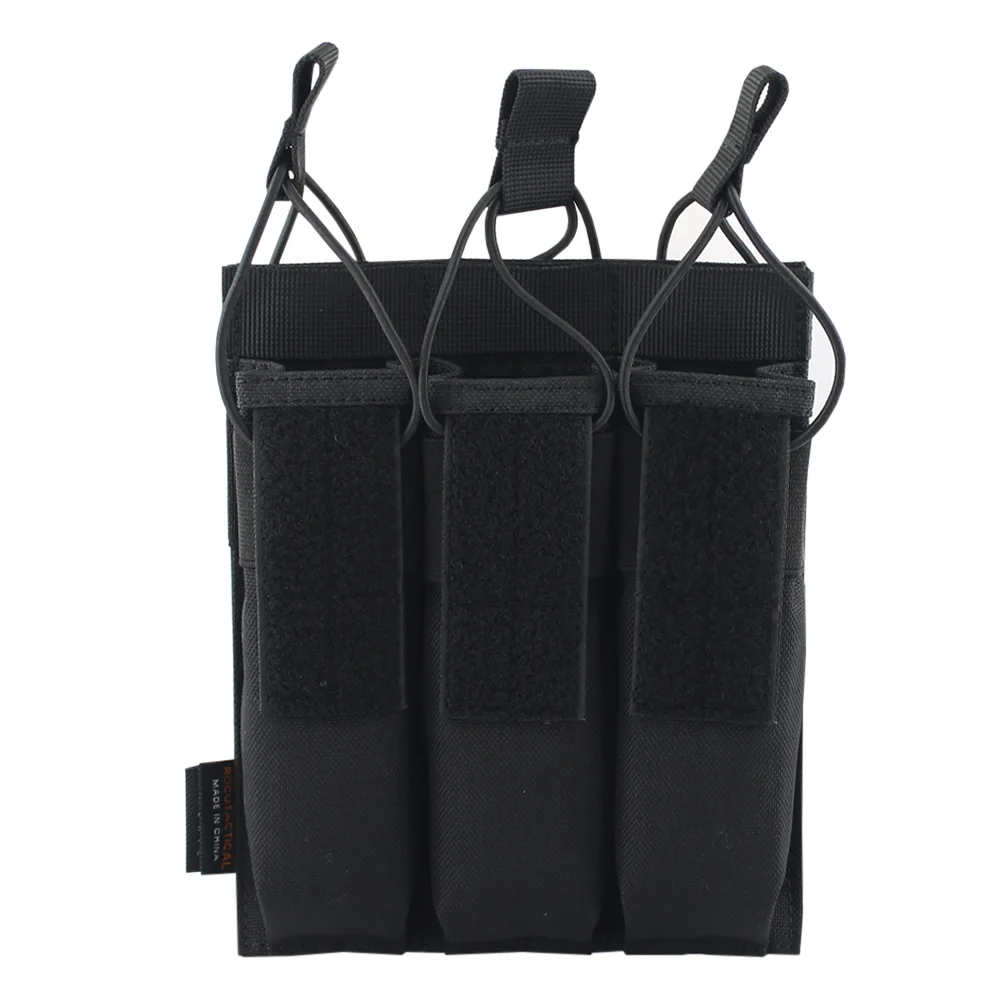 VULPO 1000D Nylon MP5 MP7 KRISS Triple Magazine Pouch Tactical Rifle Modular Molle SMG Mag Pouch Carrier For Hunting Airsoft