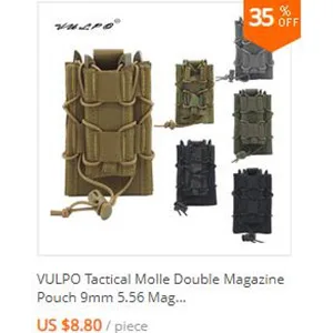 VULPO 1000D Nylon MP5 MP7 KRISS Triple Magazine Pouch Tactical Rifle Modular Molle SMG Mag Pouch Carrier For Hunting Airsoft