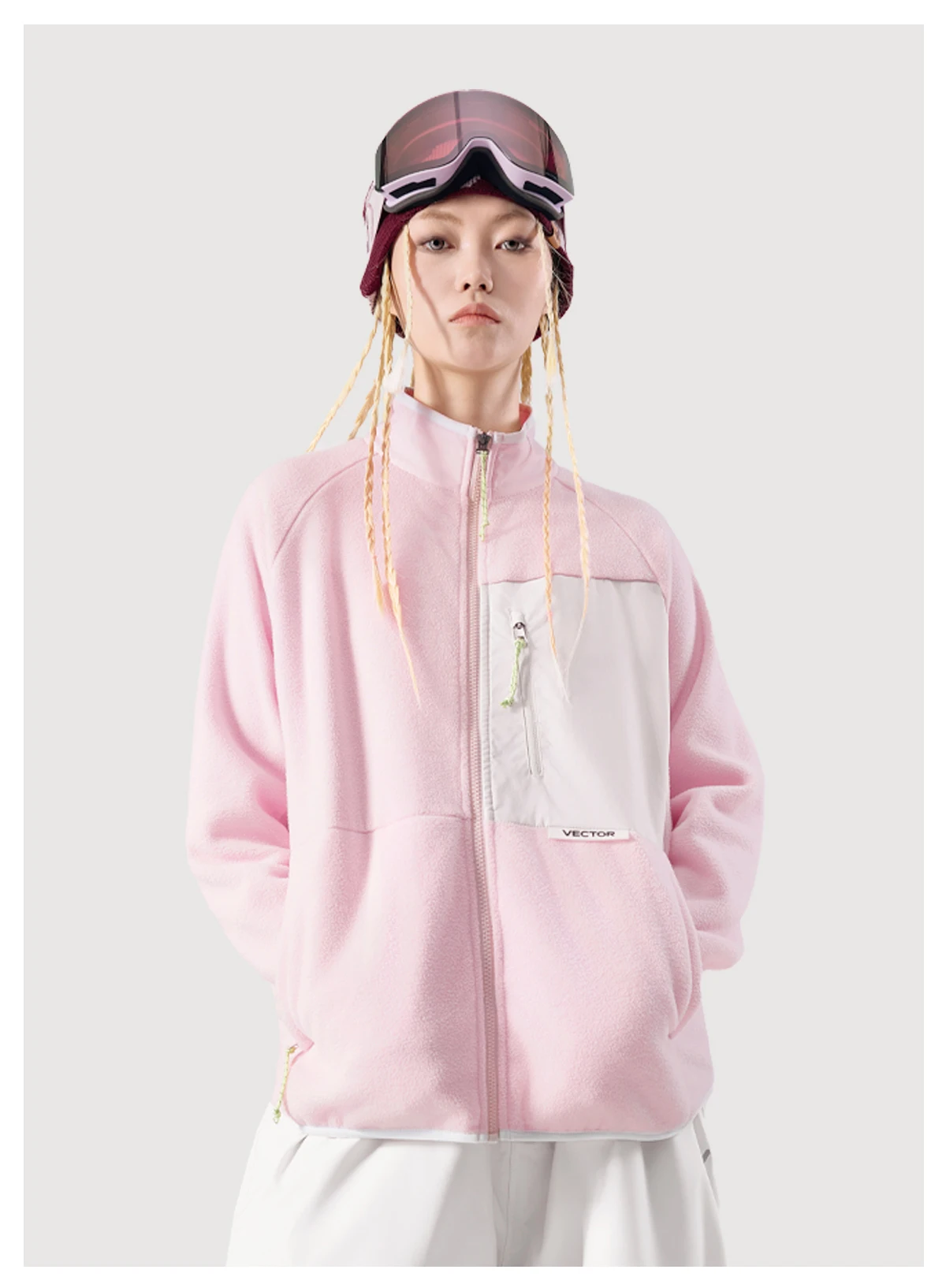 VECTOR Fleece Jacket Woman Autumn Winter Warm Coats Men Clothing 2023 Contrast Sleeve Sweatshirt Coats Color Outdoor Jakcets