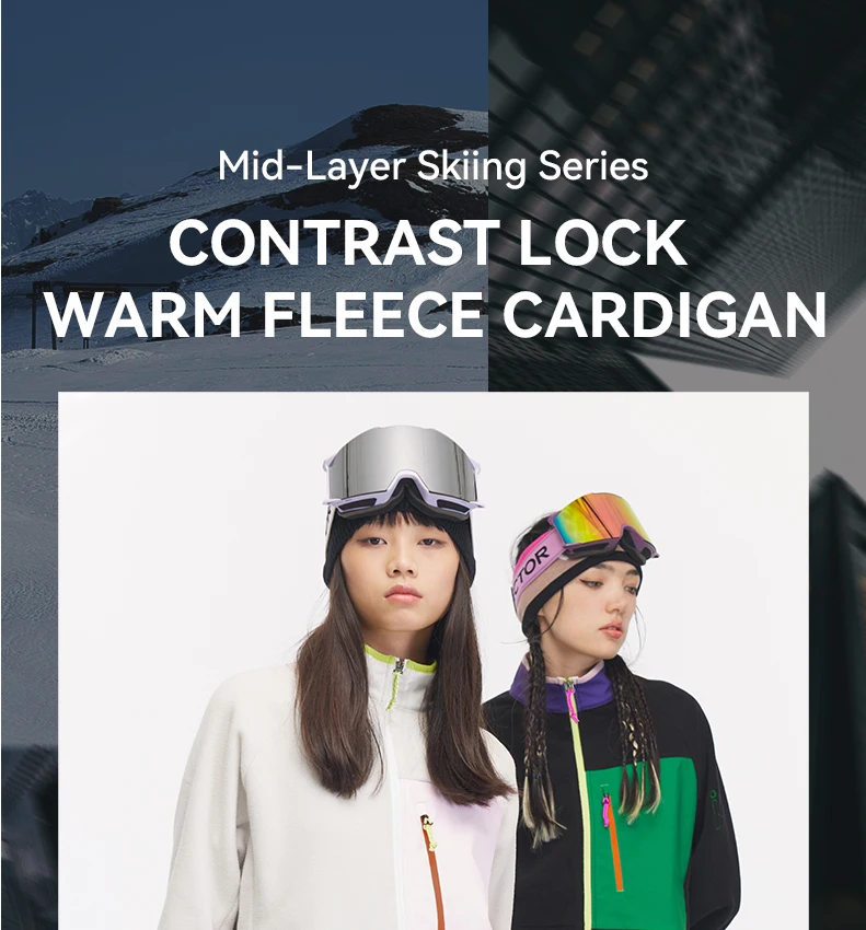 VECTOR Fleece Jacket Woman Autumn Winter Warm Coats Men Clothing 2023 Contrast Sleeve Sweatshirt Coats Color Outdoor Jakcets