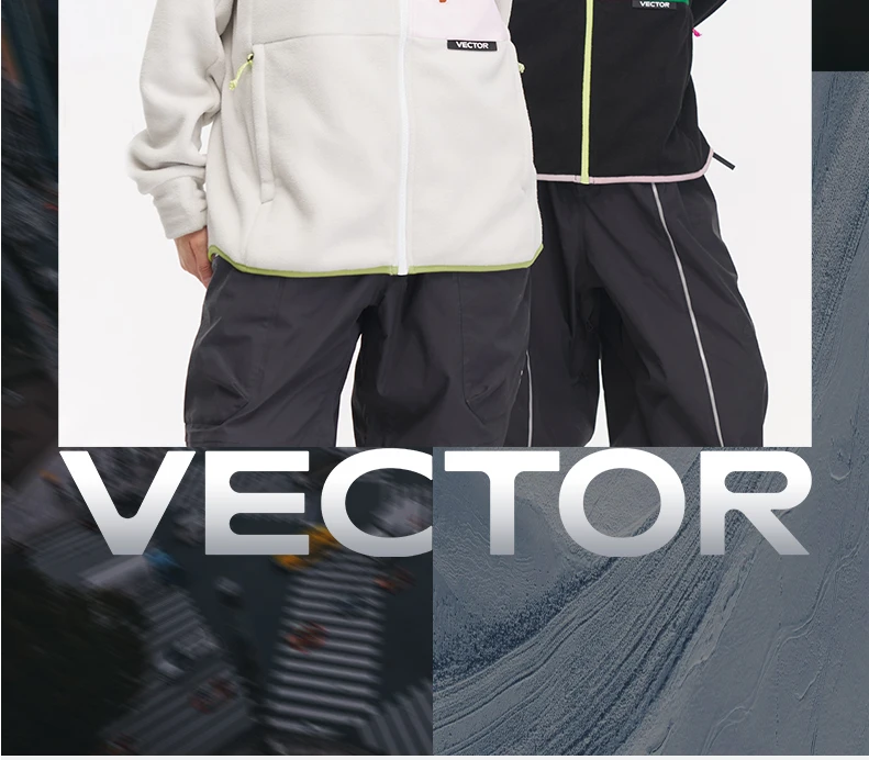 VECTOR Fleece Jacket Woman Autumn Winter Warm Coats Men Clothing 2023 Contrast Sleeve Sweatshirt Coats Color Outdoor Jakcets