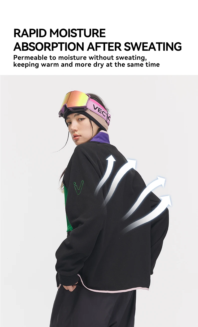 VECTOR Fleece Jacket Woman Autumn Winter Warm Coats Men Clothing 2023 Contrast Sleeve Sweatshirt Coats Color Outdoor Jakcets