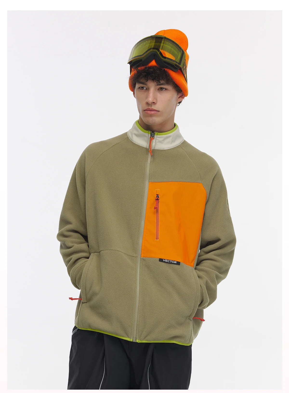 VECTOR Fleece Jacket Woman Autumn Winter Warm Coats Men Clothing 2023 Contrast Sleeve Sweatshirt Coats Color Outdoor Jakcets