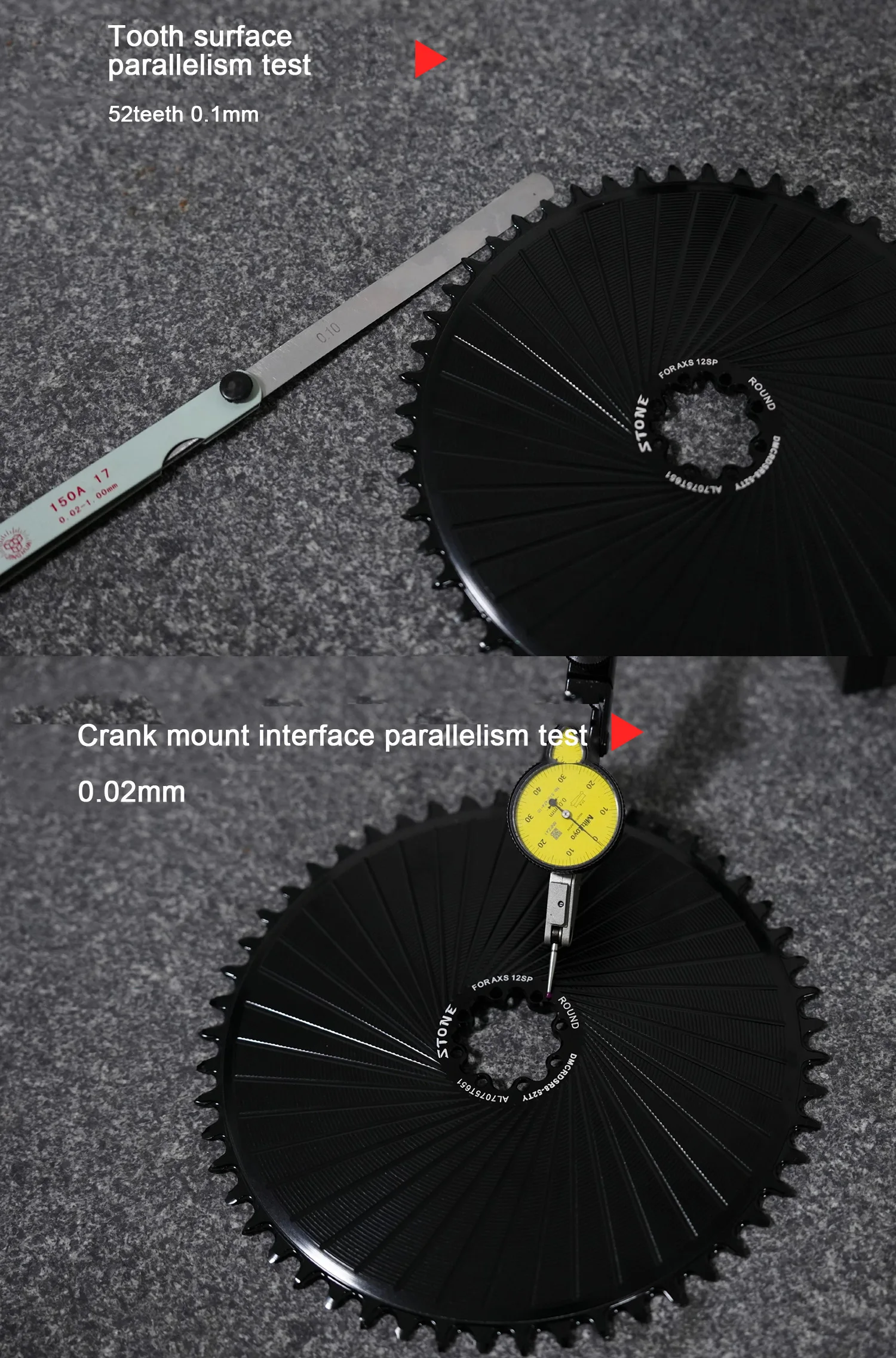 Stone Road Bike Gravel Direct Mount Chainring 8 Bolts SR8 for Etap AXS FORCE RED 12 Speed Cranks ChainWheel Narrow Wide Teeth