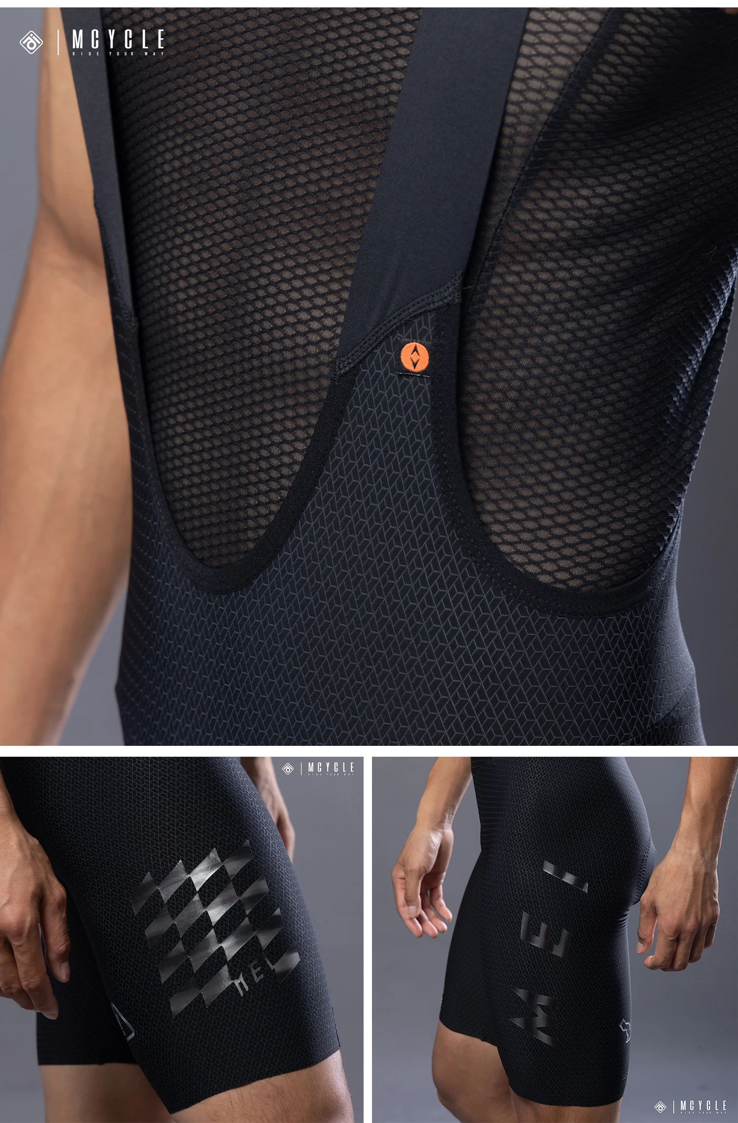 Mcycle Unisex Cycling Bib Shorts New Arrival Breathable Padded Seamless Bike Tights for Sports Entertainment