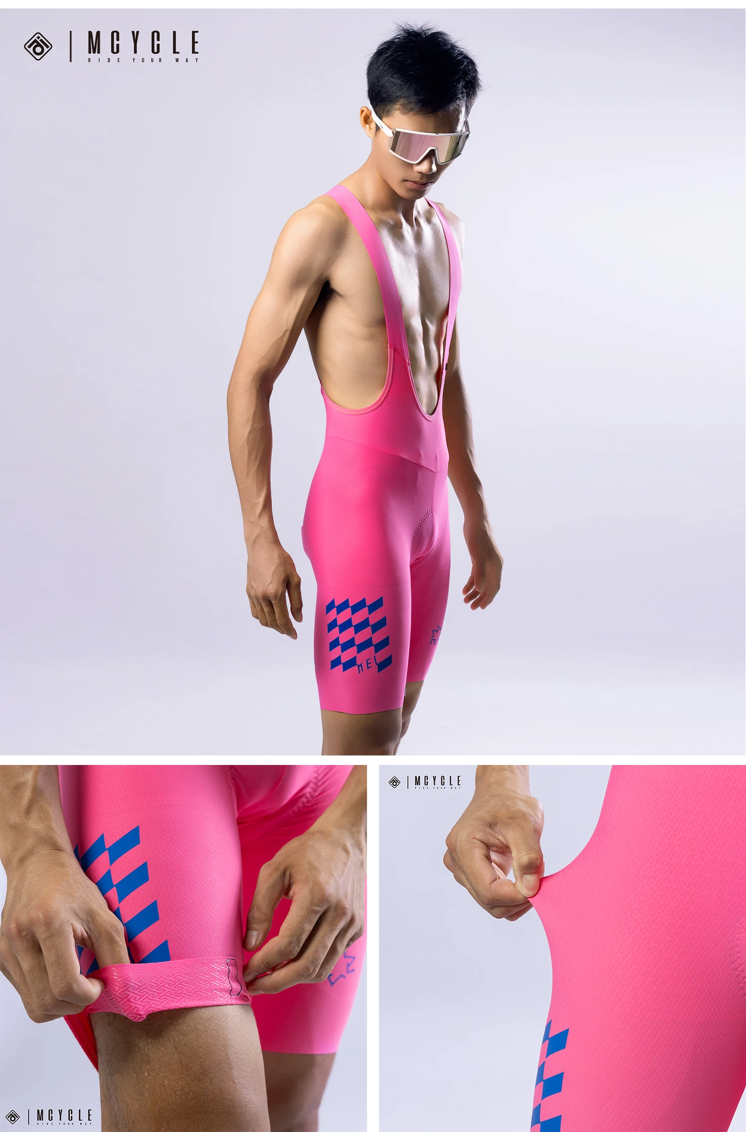 Mcycle Unisex Cycling Bib Shorts New Arrival Breathable Padded Seamless Bike Tights for Sports Entertainment