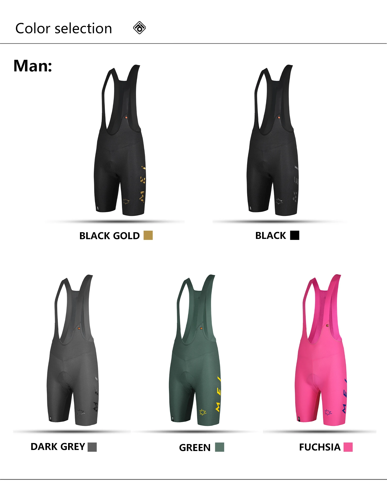 Mcycle Unisex Cycling Bib Shorts New Arrival Breathable Padded Seamless Bike Tights for Sports Entertainment