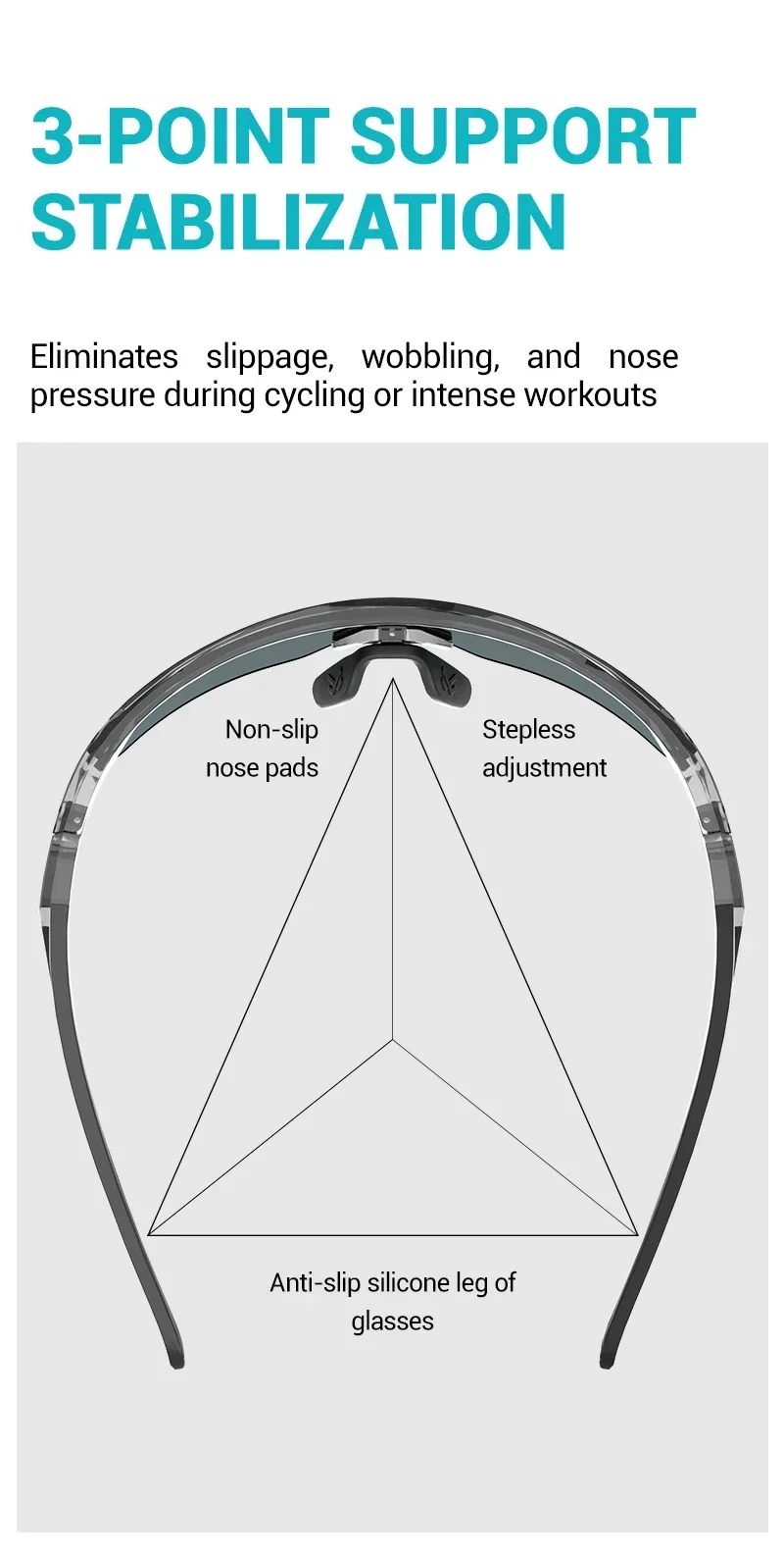 Kapvoe HD Photochromic Cycling Glasses Lighteight UV400 Sunglasses for Men Women Bike MTB Outdoor Eyewear Riding Driving Running