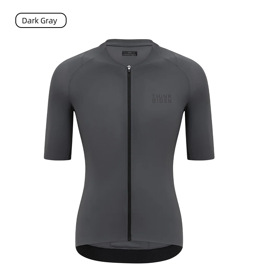 ThinkRider Men Cycling Jersey Short Sleeve Reflective Summer Shirt Downhill Jersey Pro Team Mountain Bicycle Clothing