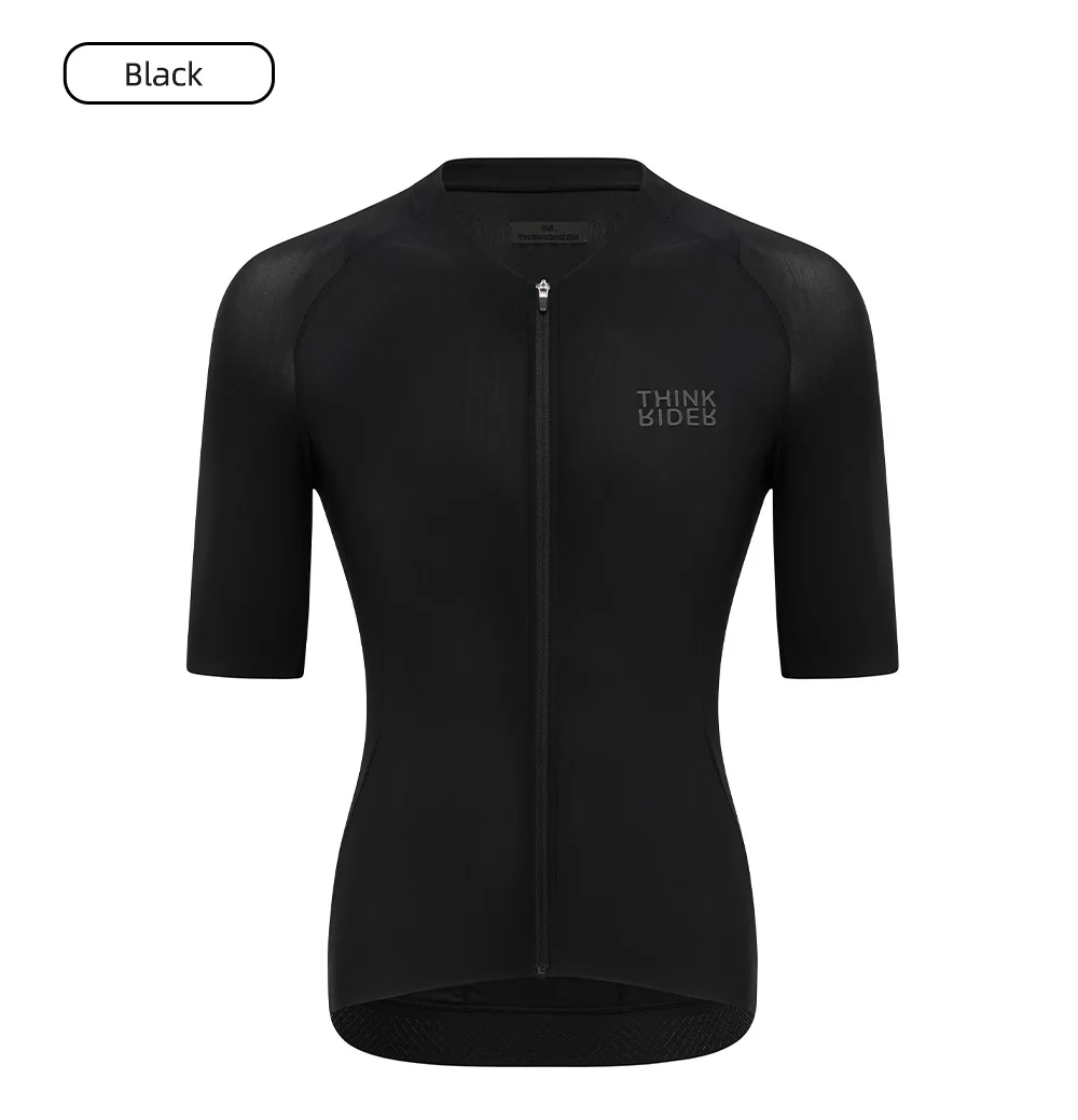 ThinkRider Men Cycling Jersey Short Sleeve Reflective Summer Shirt Downhill Jersey Pro Team Mountain Bicycle Clothing