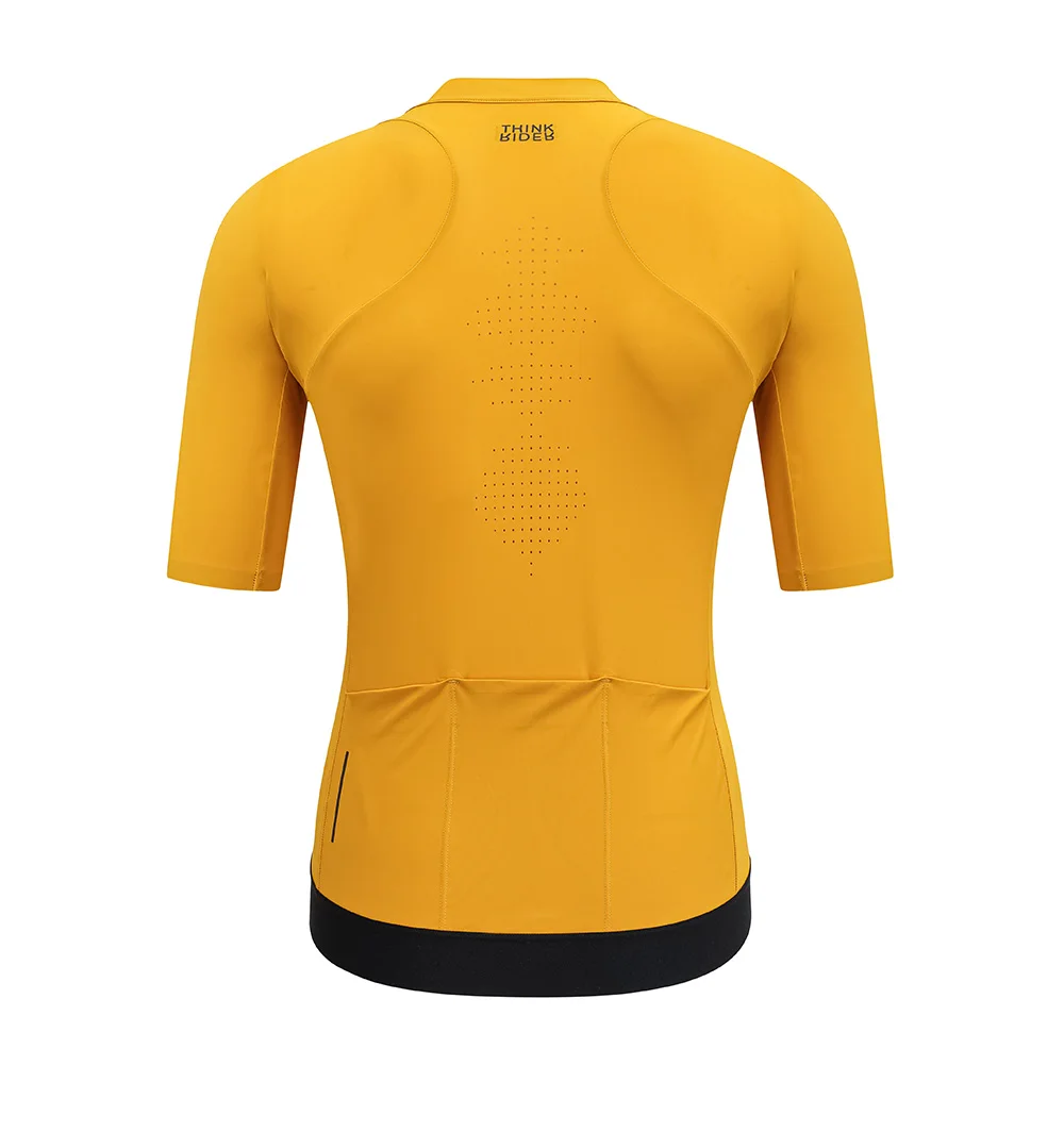 ThinkRider Men Cycling Jersey Short Sleeve Reflective Summer Shirt Downhill Jersey Pro Team Mountain Bicycle Clothing