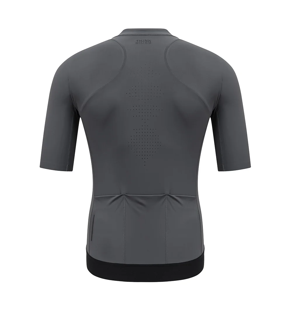ThinkRider Men Cycling Jersey Short Sleeve Reflective Summer Shirt Downhill Jersey Pro Team Mountain Bicycle Clothing