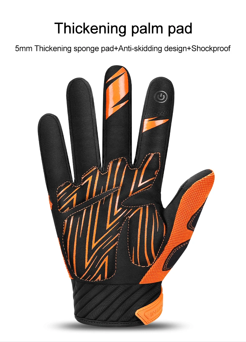 INBIKE Men's Cycling Gloves Touchscreen MTB Cycling Bicycle Riding Gloves for Men Bike Sports Gloevs Motorcycle MTB Accessories