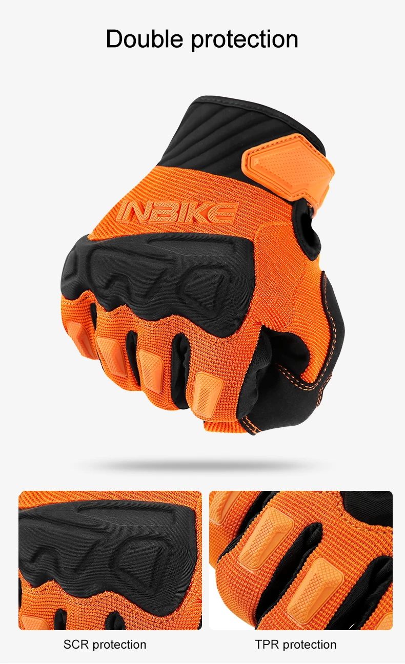 INBIKE Men's Cycling Gloves Touchscreen MTB Cycling Bicycle Riding Gloves for Men Bike Sports Gloevs Motorcycle MTB Accessories