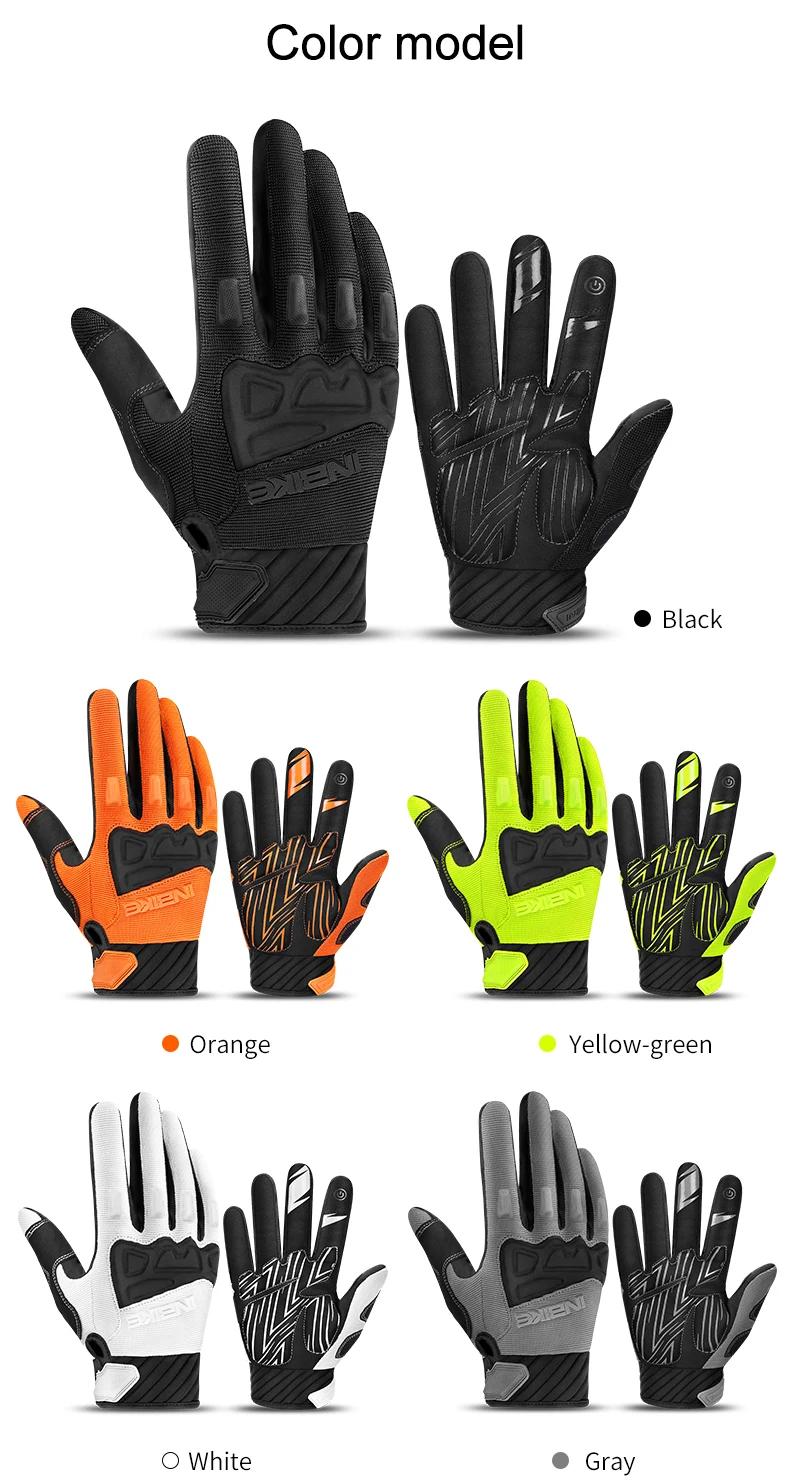 INBIKE Men's Cycling Gloves Touchscreen MTB Cycling Bicycle Riding Gloves for Men Bike Sports Gloevs Motorcycle MTB Accessories