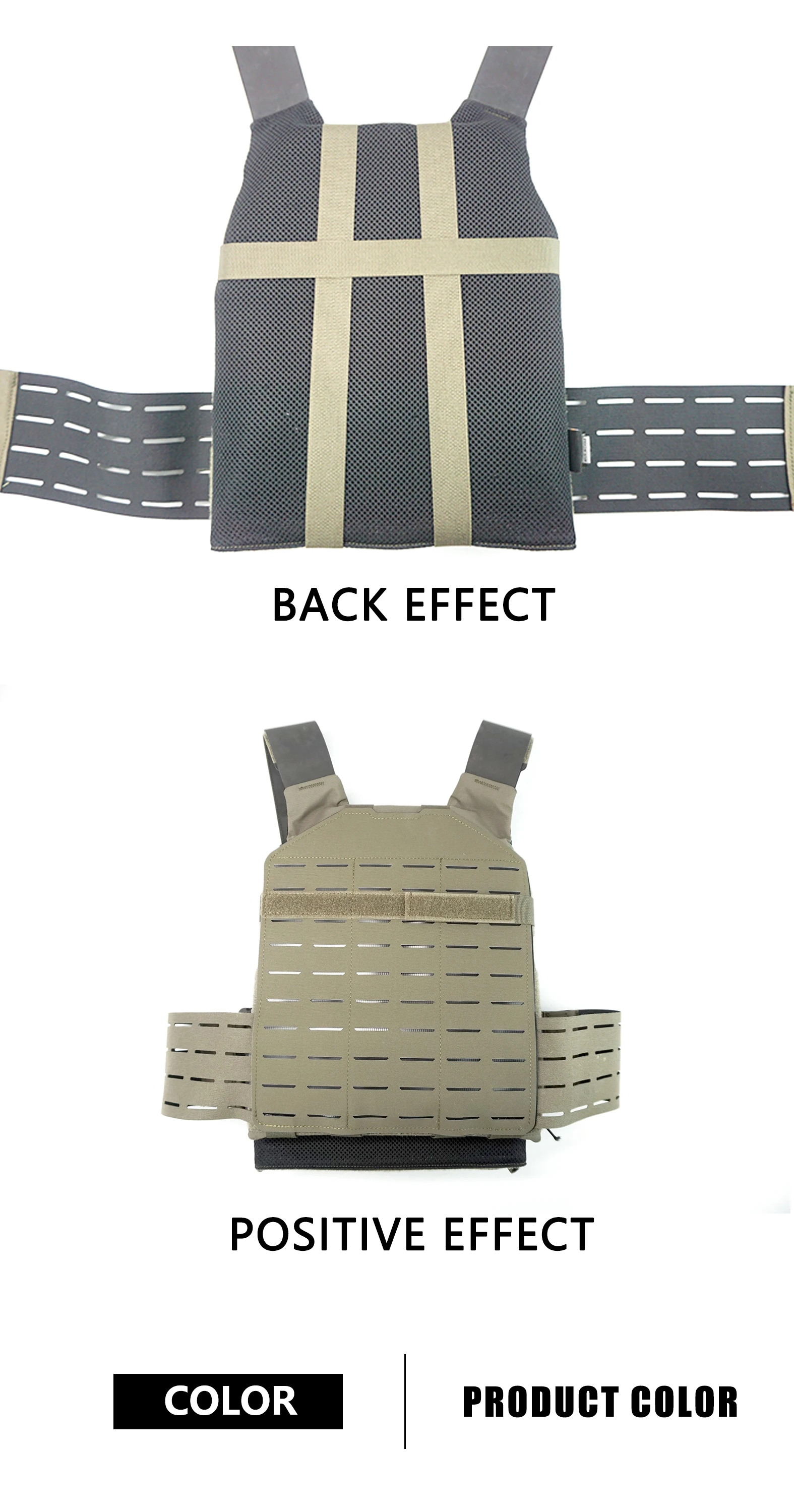 DMGear FCSK Gilet Tactique Mont Molle Accessoire Mont Plaque Arrière Hommes et Femmes Tactique En Plein Air Chasse Jeu Produits