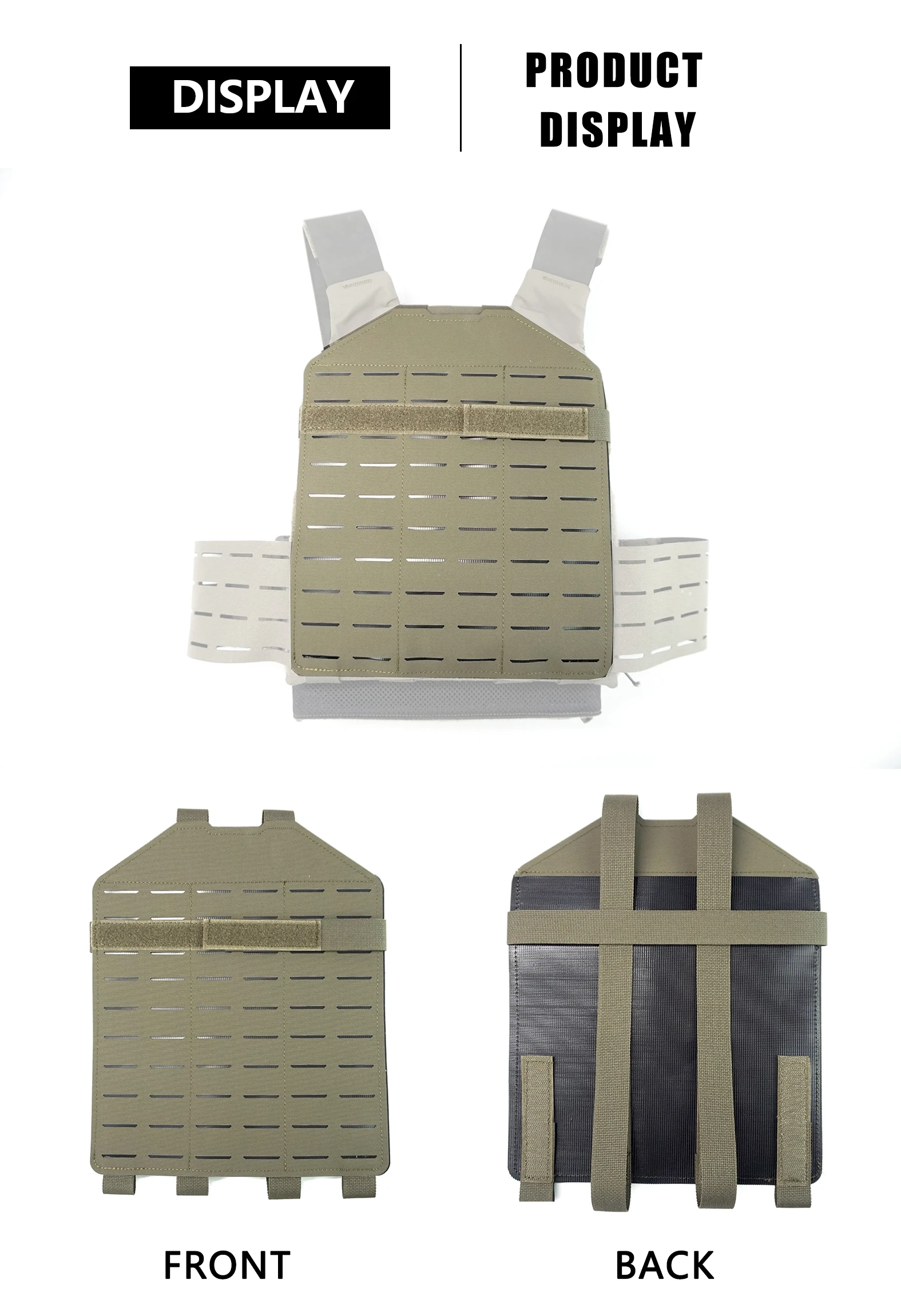 DMGear FCSK Gilet Tactique Mont Molle Accessoire Mont Plaque Arrière Hommes et Femmes Tactique En Plein Air Chasse Jeu Produits