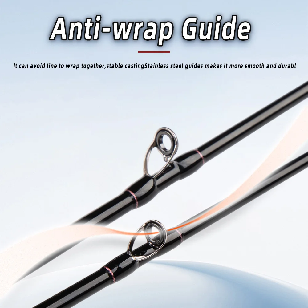 FISHINGFAN Casting Jigging Rod 1.5m 1.6m Hard Power Jigging Rod Powerful Titanium Tip Rod for EGI Squid Octopus Boat Rod