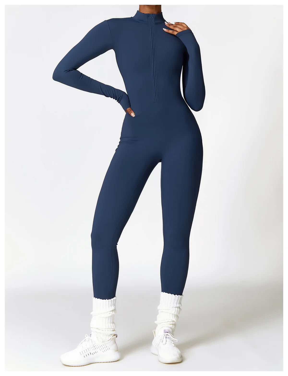 Women's Clothes Yoga Set Yoga Jumpsuits One Piece Workout Long Sleeve Rompers Sportswear Gym Set Workout Tracksuit Bodysuits
